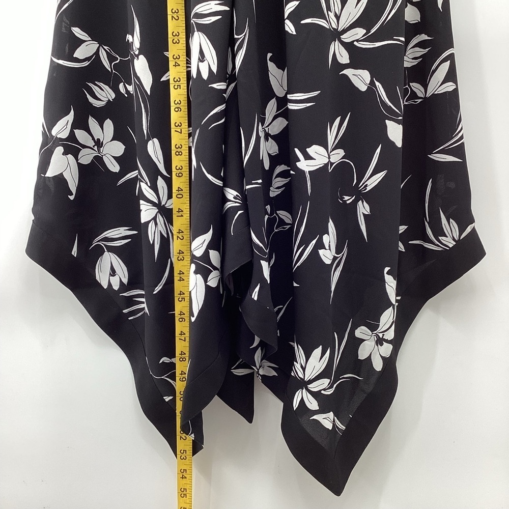 Banana Republic Black and White Handkerchief-Hem Dress - Picture 10 of 12